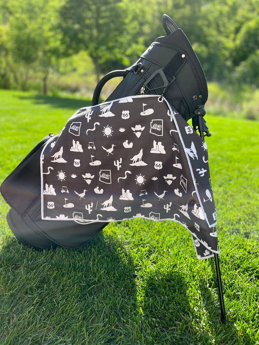 Colorado Pattern Golf Towel – Black Edition