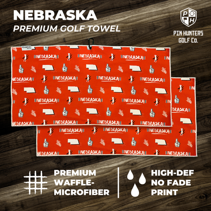 Nebraska Golf Towel