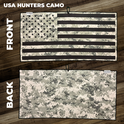 USA Hunters Camo Golf Towel