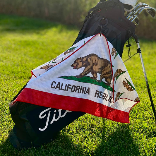 California Flag Golf Towel