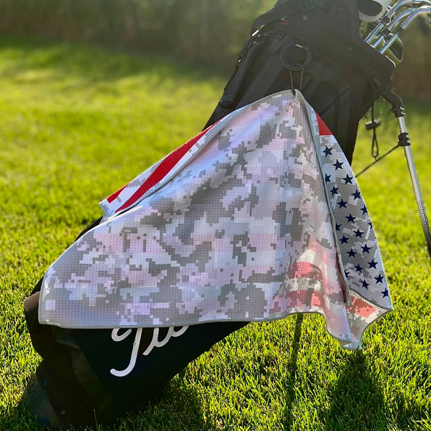 American Flag Golf Towel – USA Camo