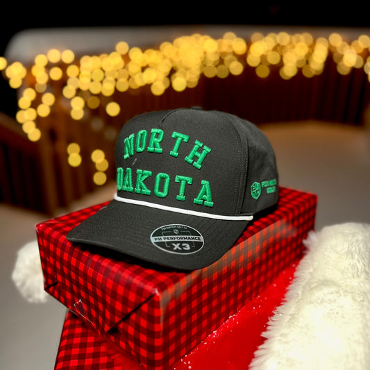 North Dakota Performance Hat - Black