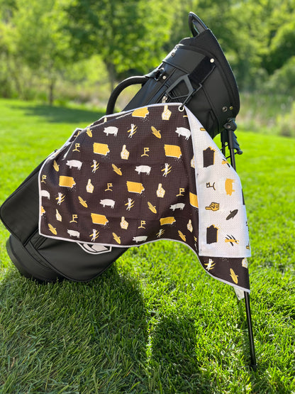 Iowa Pattern Golf Towel