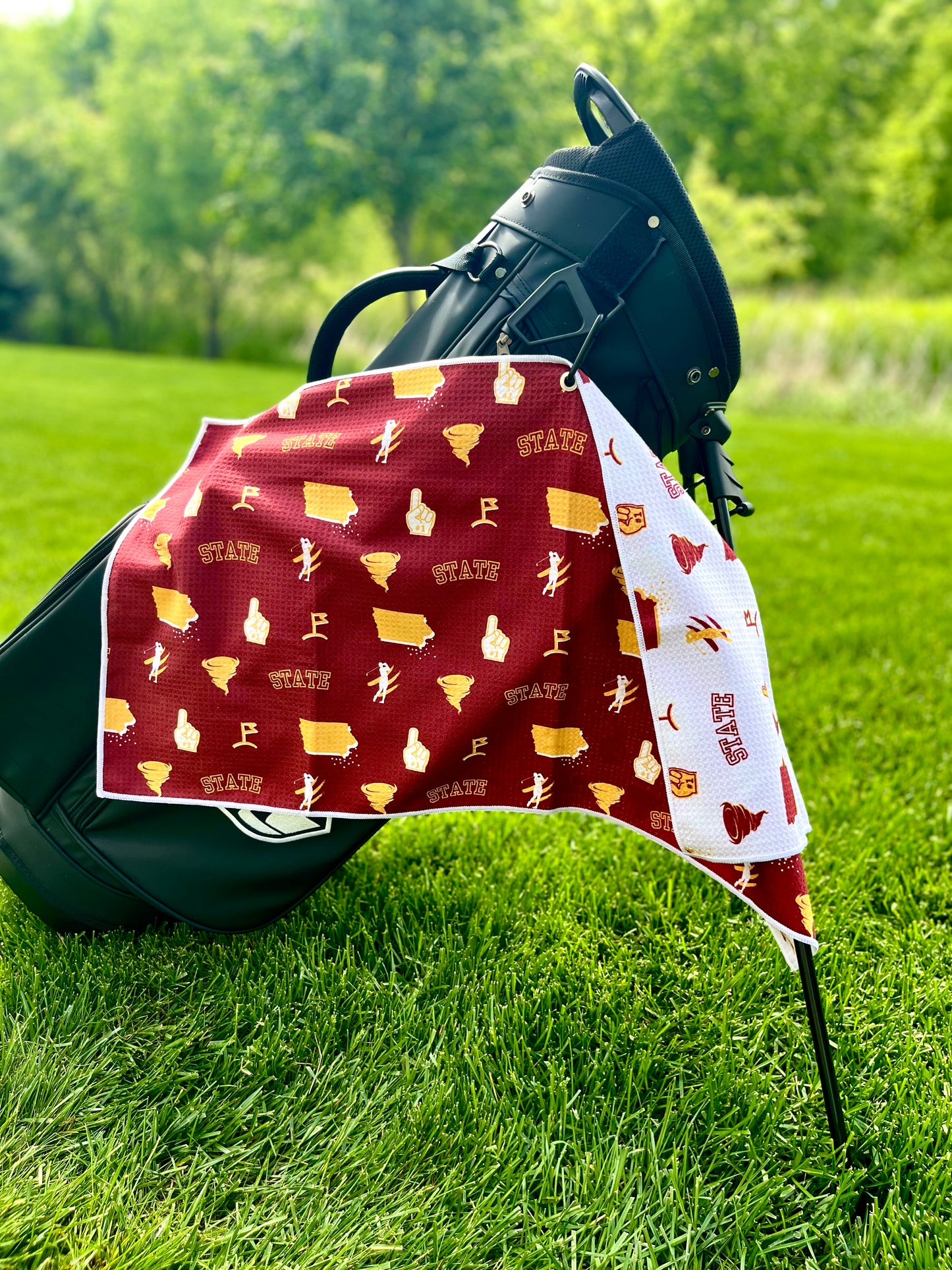 Iowa STATE Pattern Golf Towel